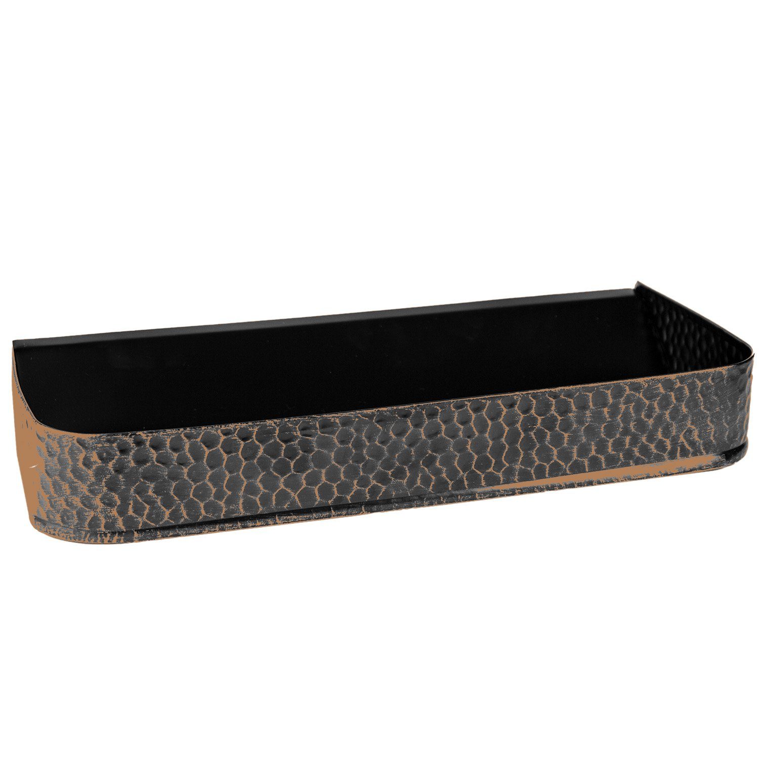 Landshop24 Mülleimer Ofenvorsetzer Glutfänger Aschefänger Kupfer/schwarz, Hergestellt im Erzgebirge (Deutschland)