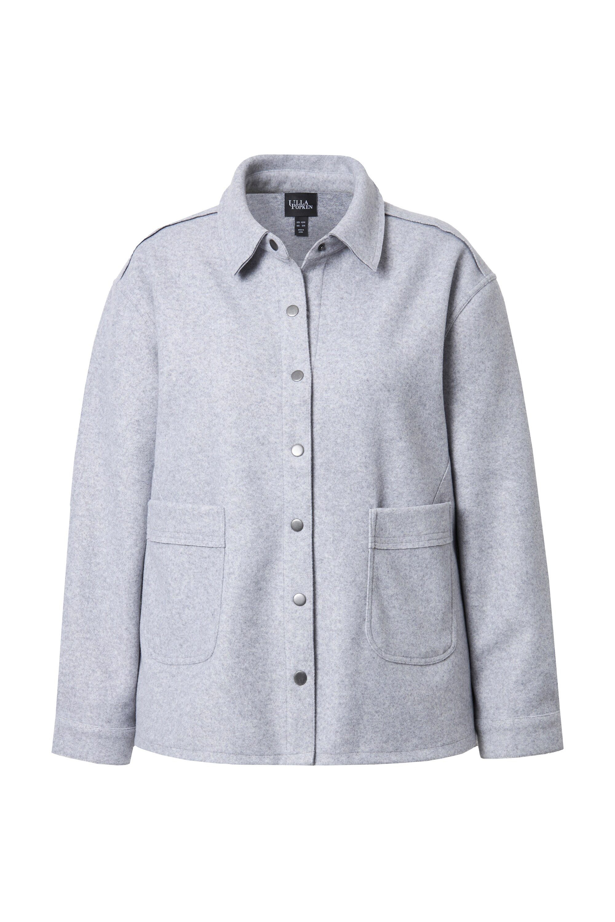 Ulla Popken Sommerjacke Shaket Oversized Hemdkragen günstig online kaufen