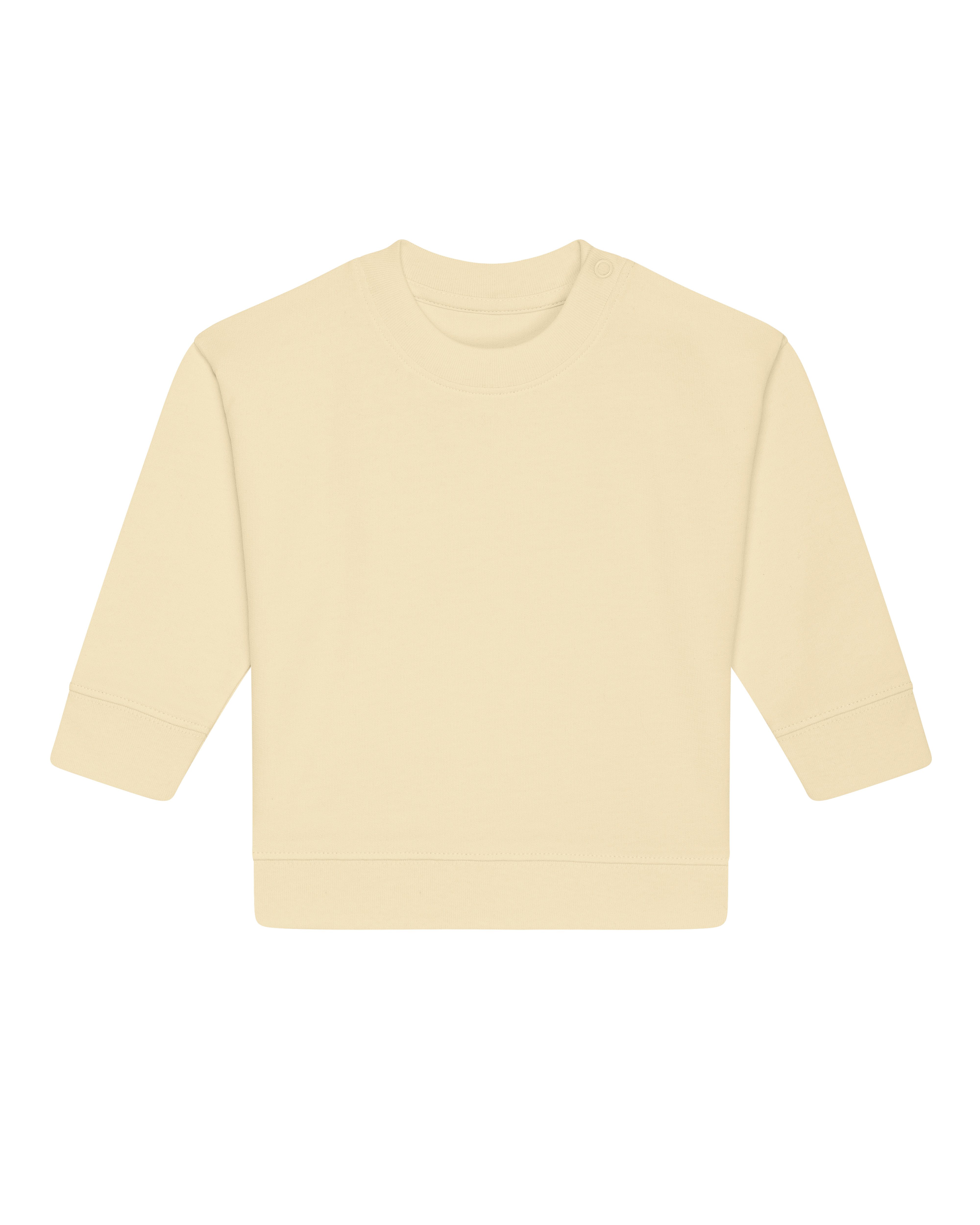 Sitztgut Sweatshirt Baby Sweatshirt aus Bio-Baumwolle (1-tlg) Schulterknopfleiste mit Druckknöpfen