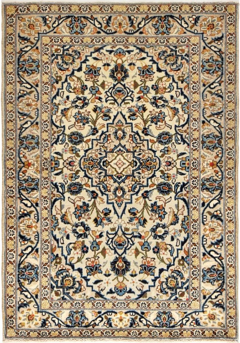 Orientteppich Keshan 97x149 Handgeknüpfter Orientteppich / Perserteppich, Nain Trading, rechteckig, Höhe: 12 mm