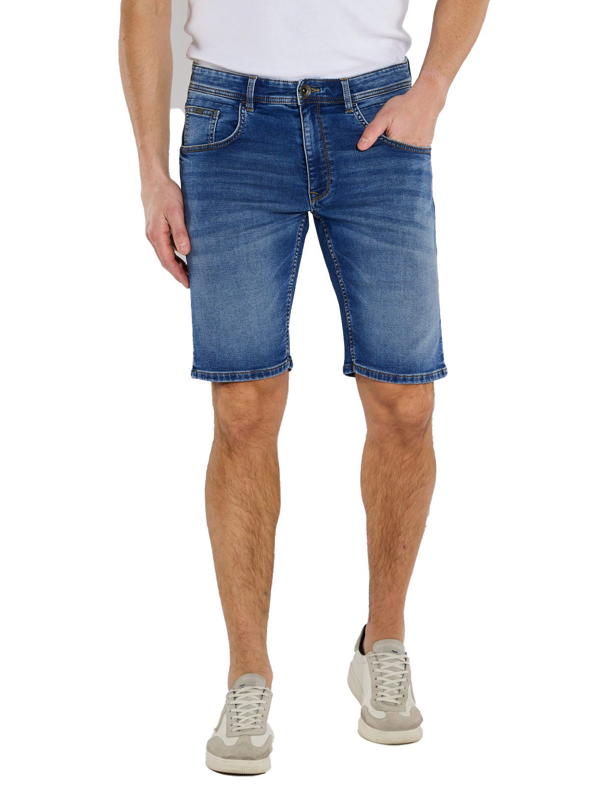 Engbers Jeansshorts Herren Bermuda regular, Mittelblau