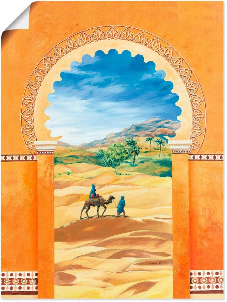 Artland Wandbild Fata Morgana, Fensterblick (1 St), als Alubild,  Leinwandbild, Wandaufkleber oder Poster in versch. Größen