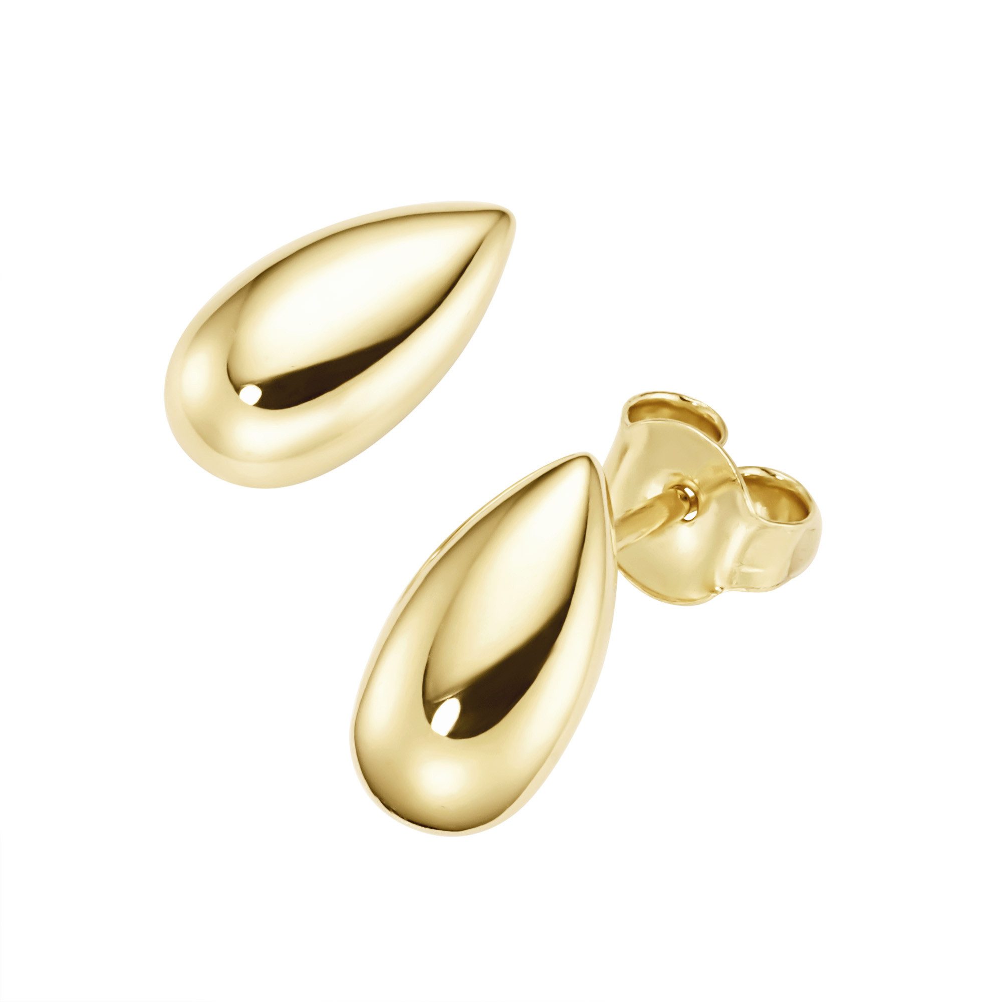 Luigi Merano Paar Ohrstecker Tropfen, Gold 375