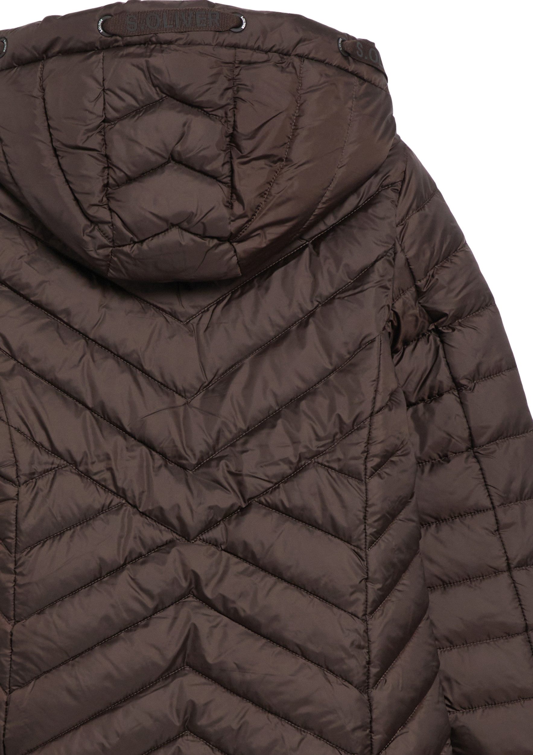 s.Oliver Blusenblazer Outdoor-Jacke BROWN – Bild 3 von 4