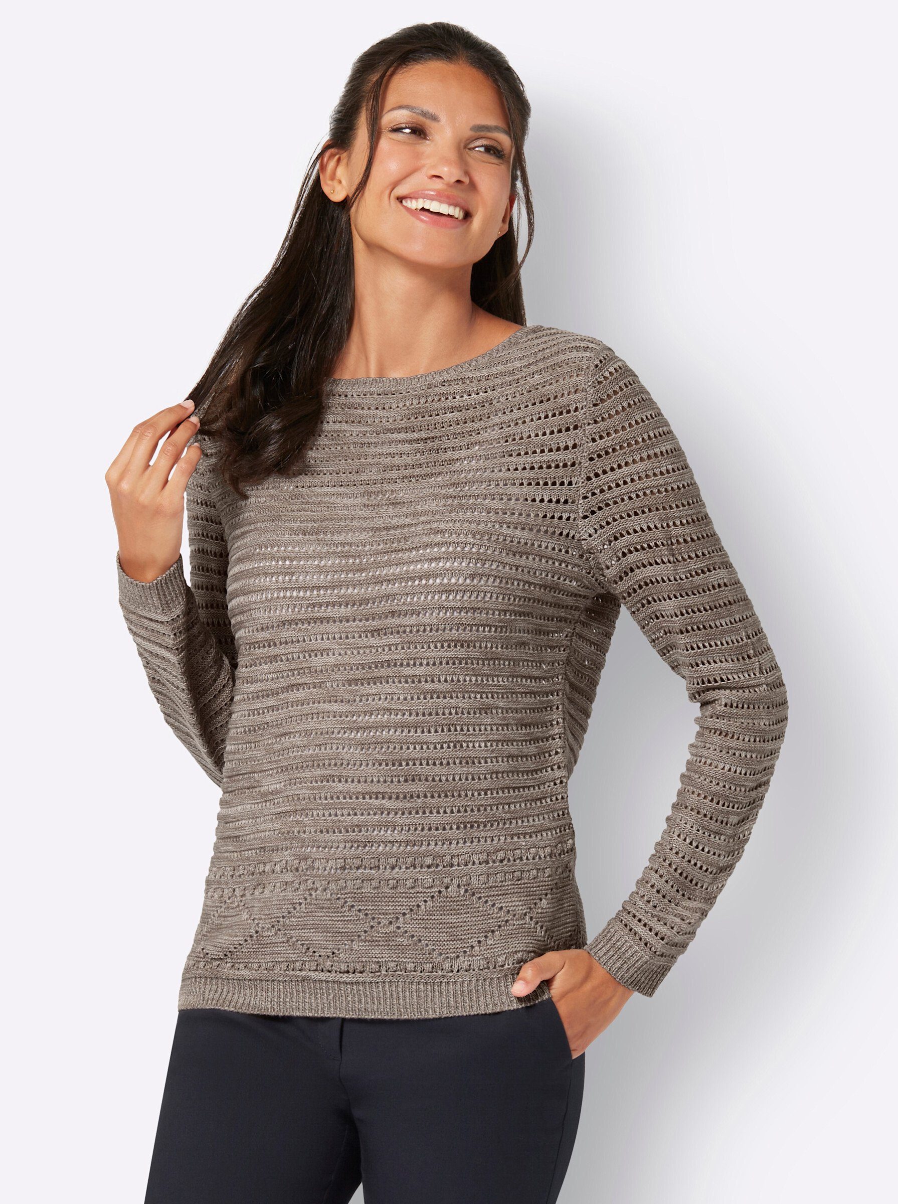 Strickpullover Langarm-Pullover
