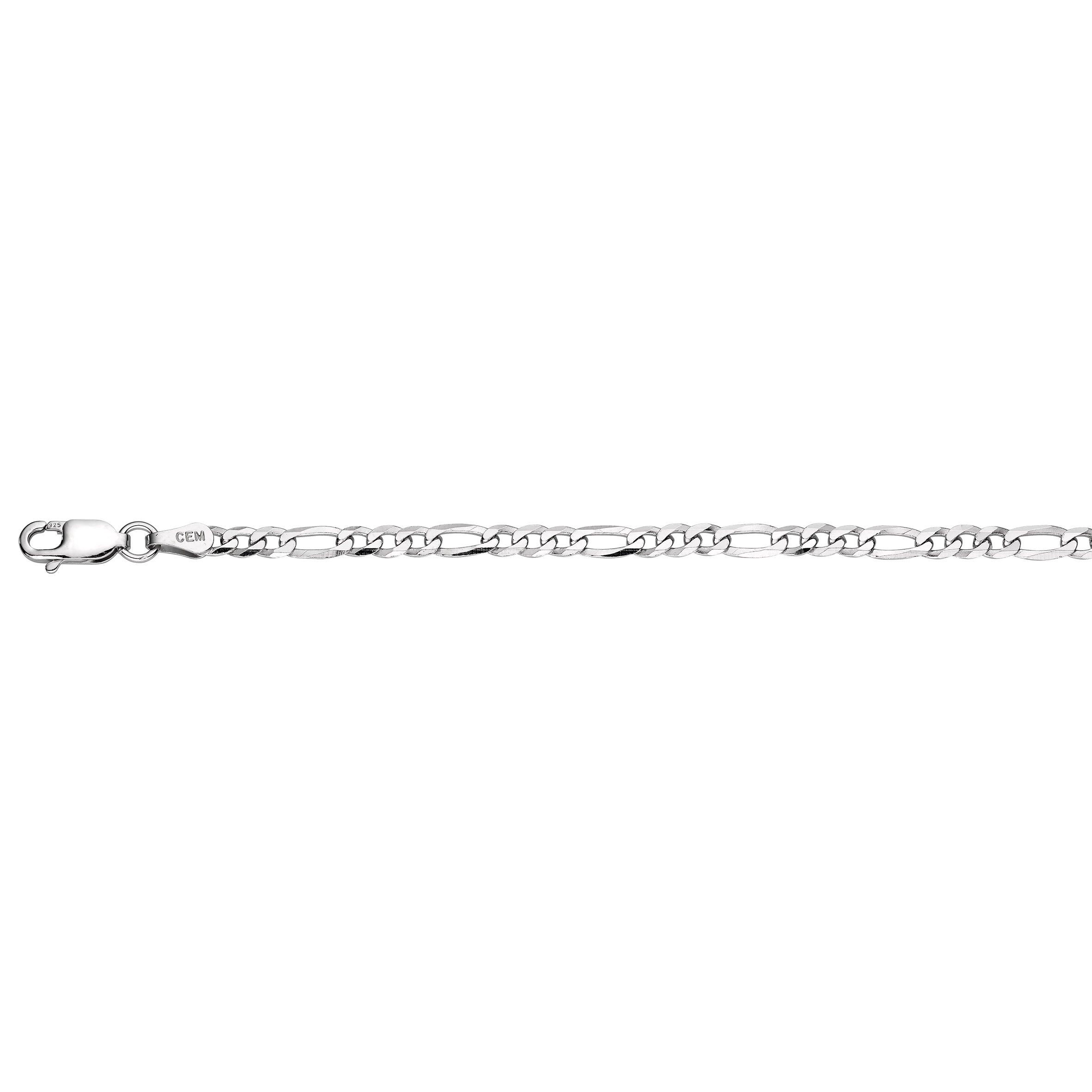 Firetti Armkette Schmuck Geschenk Silber 925 Figarokettengliederung ca. 3,2 mm breit, Made in Germany