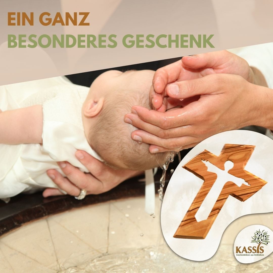 Kassis Geschenkartikel Wanddekoobjekt Olivenholz Kreuz Auferstandener Jesus Geschenk zu mehreren Anlässen, Hergestellt in Bethlehem, Ideales Geschenk zu mehrere – Bild 5 von 5