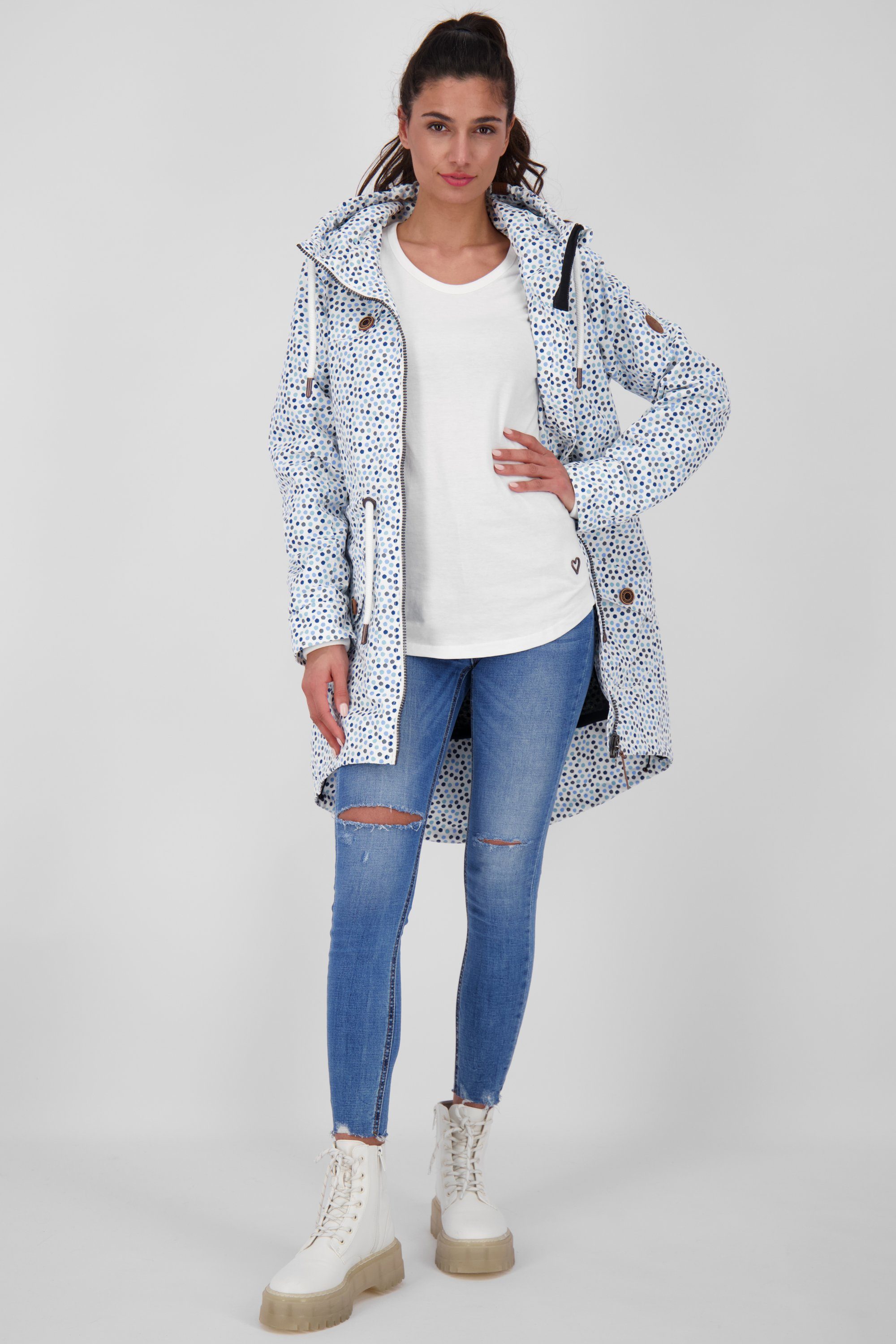 Alife & Damen Kickin Jacke, CharlotteAK A Übergangsjacke Coat Sommerjacke pearl leichte