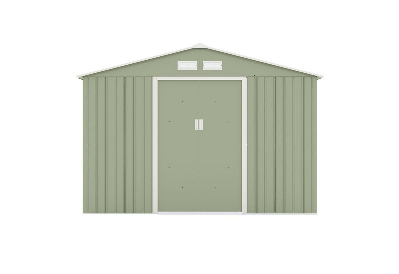 Thumbnail - HATTORO Gartenhaus, BxT: 277,00x191,00 cm, Satteldach, widerstandsfähig, verzinktes Stahlblech, Grün