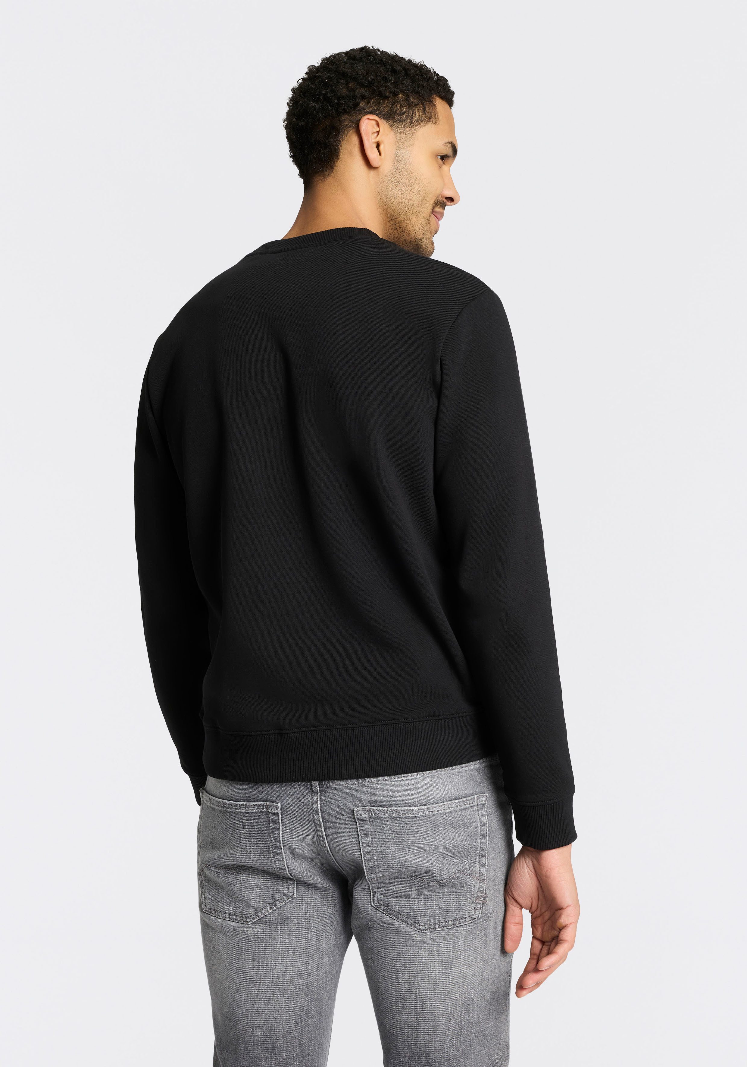 HUGO Sweatshirt Duragol Rundhalsausschnitt, Regular Fit, großer Logo-Druck