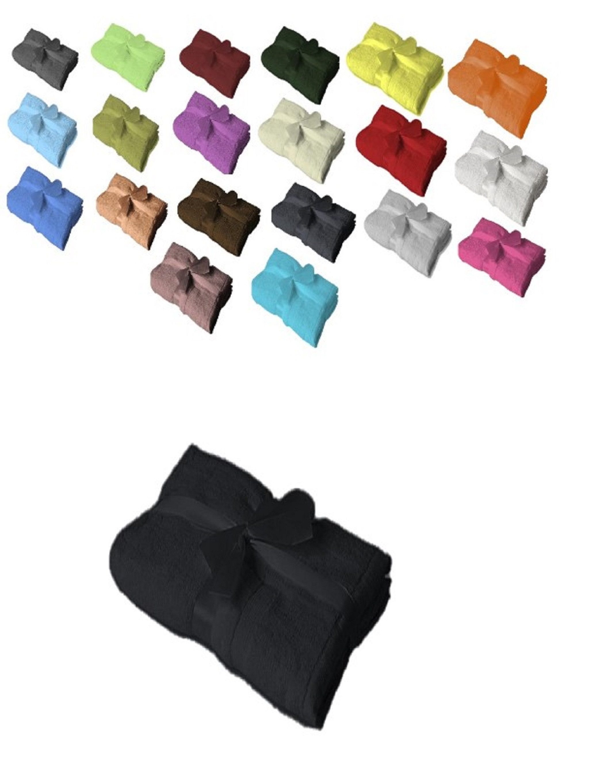 EXKLUSIV HEIMTEXTIL Handtuch Handtuch Spar Set Baumwolle 500 g/m², Frottee (4-St), ohne Bordüre