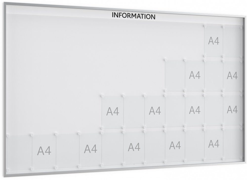 König Werbeanlagen Rahmen Standard-Tafel x Einseitig - kommunizieren: 40 - DIN Vitrine 44 perfekt System mm Mit - ORGASTAR A4 - XXL Bautiefe