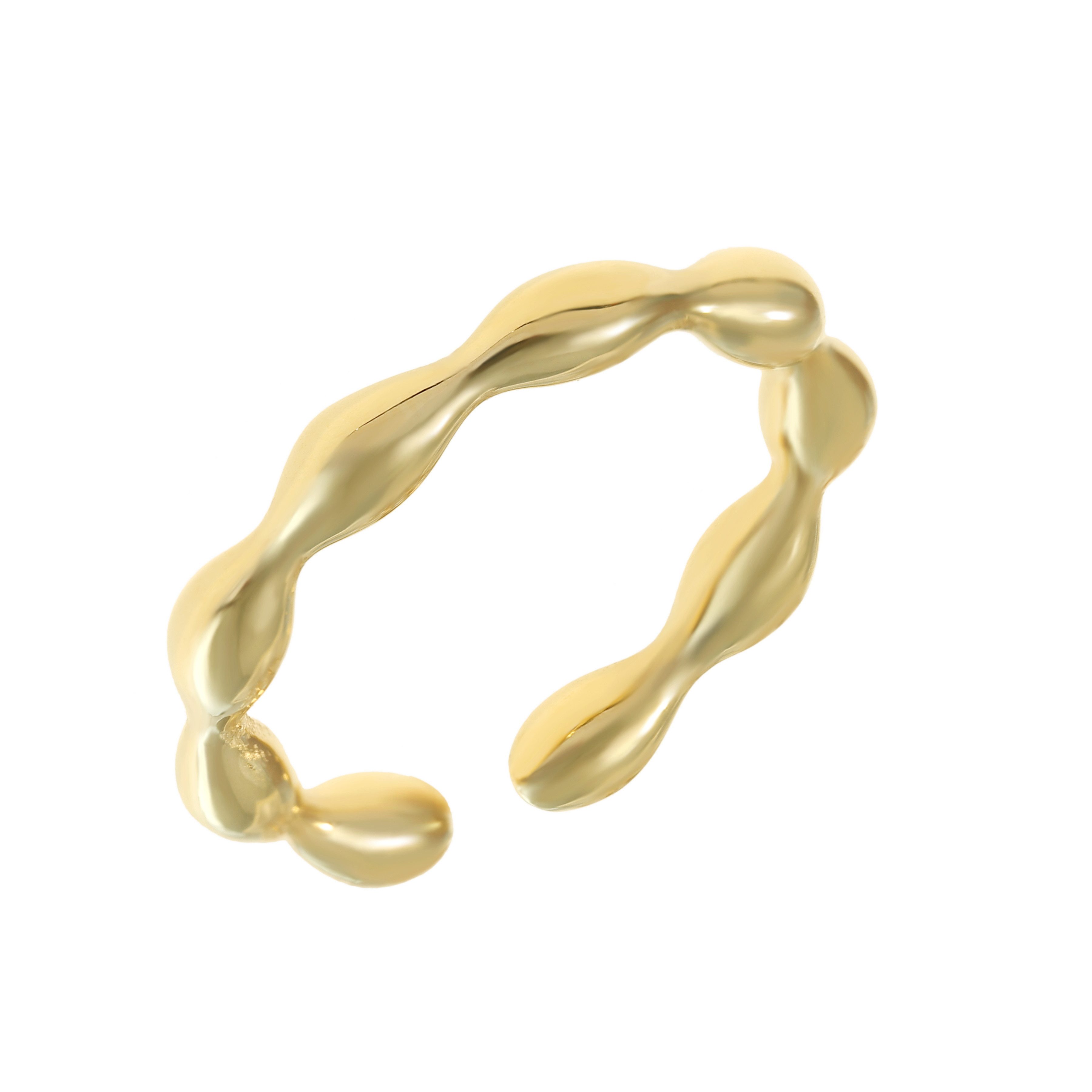 Made by Nami Goldring Boho Damenring gold Vintage Schmuck Edelstahl verstel günstig online kaufen