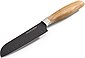 ECHTWERK Santokumesser »Classic«, aus hochwertigem Stahl, Küchenmesser mit Griff aus Rosenholz, Black-Edition, Klingenlänge: 15 cm, Bild 2