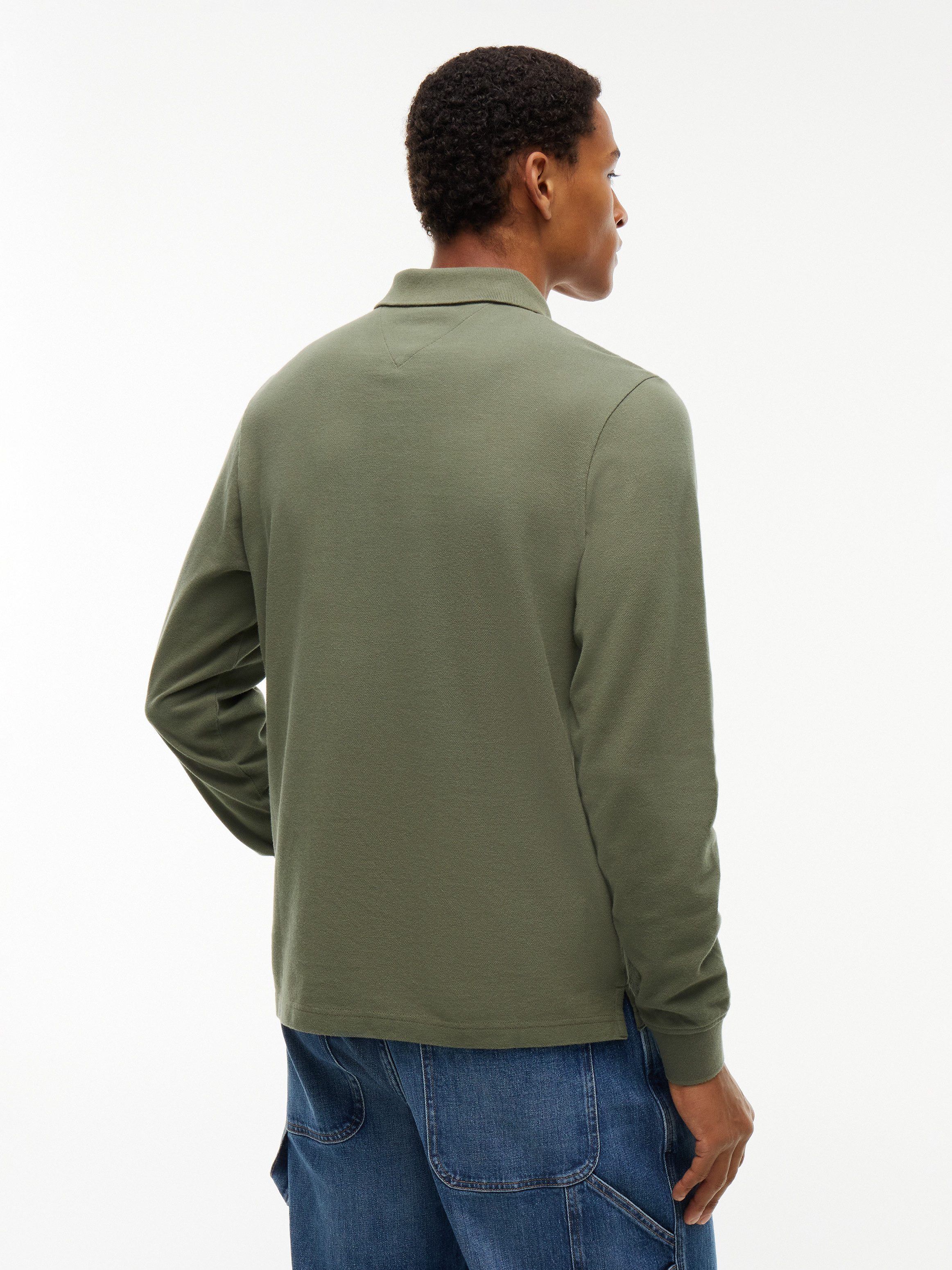 Tommy Jeans Langarm-Poloshirt REGULAR POLO Regular fit mit Polokragen