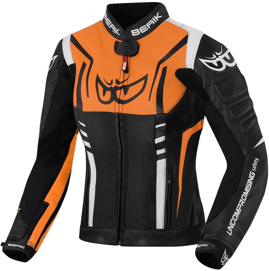 Motorradjacke Striper Damen Motorrad Lederjacke