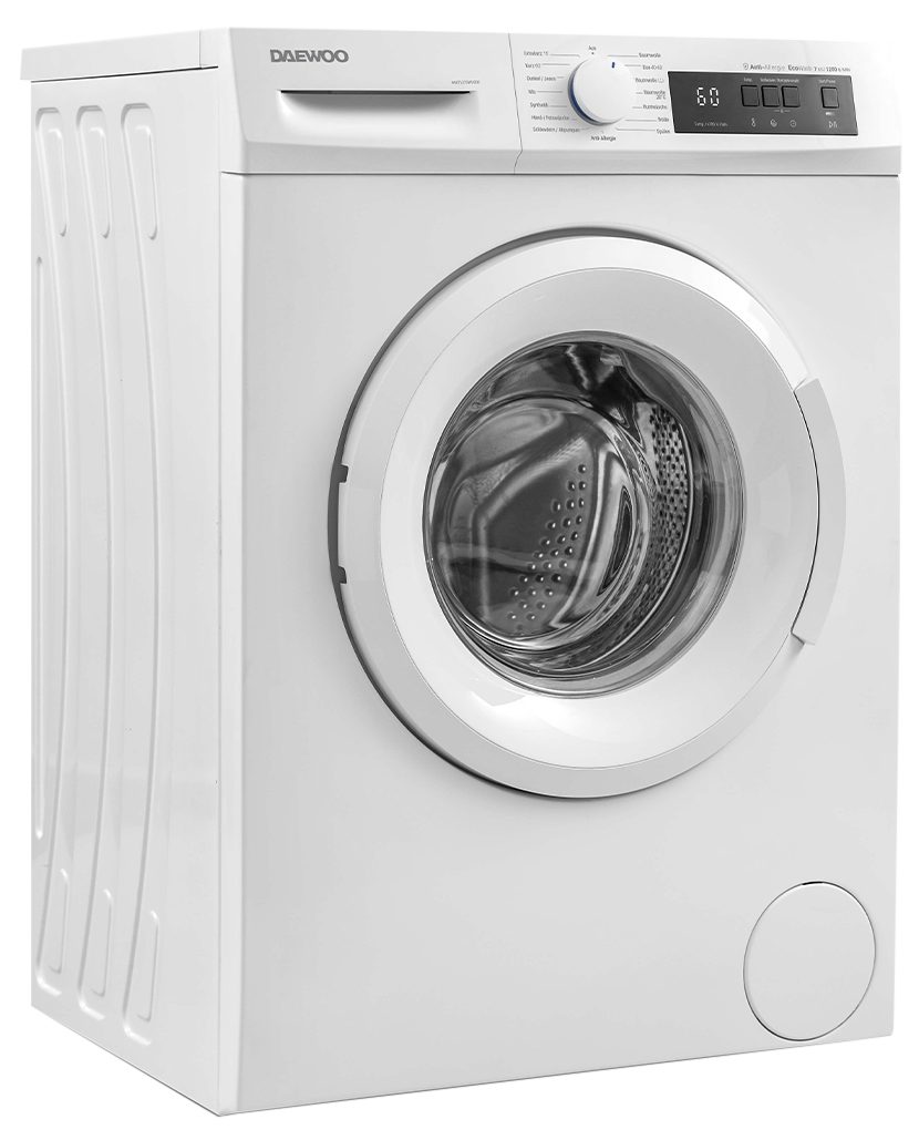 Daewoo Waschmaschine weiss WM712T0WU0DE, 7,00 kg, 1200 U/min, Eco-Logic, Всіrgy Programm, Unwuchtkontrolle, AquaStop