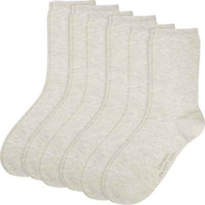 Camano Socken Damen-Socken 6 Paar Uni