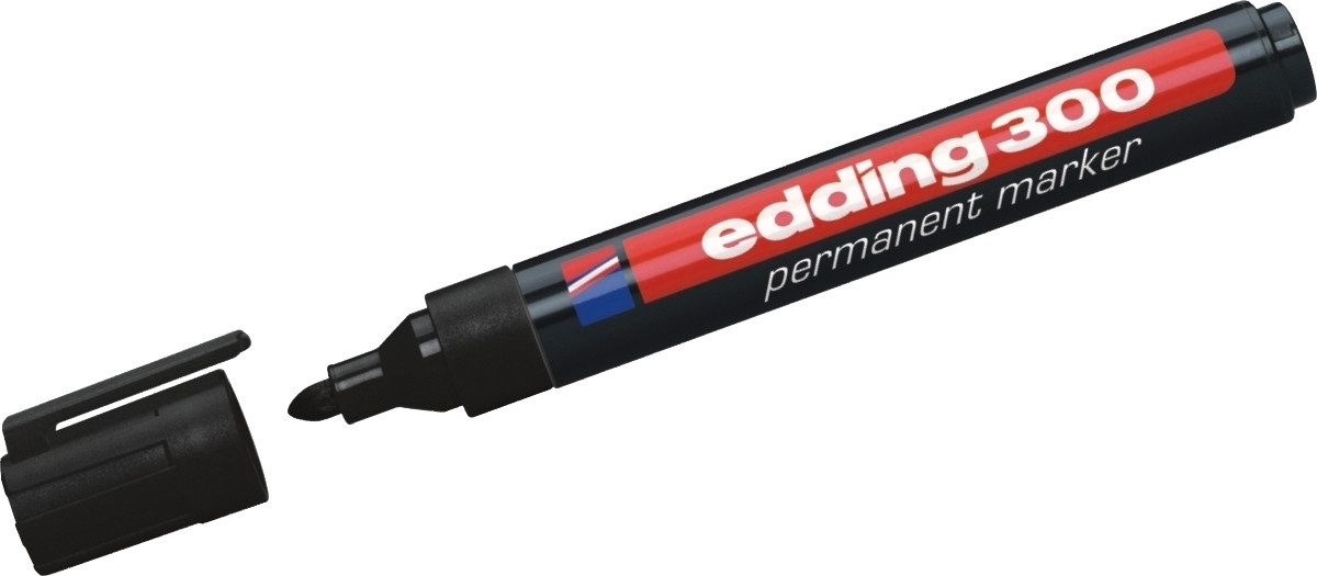 edding Permanentmarker Permanentmarker edding 300 schwarz (10 Stück)
