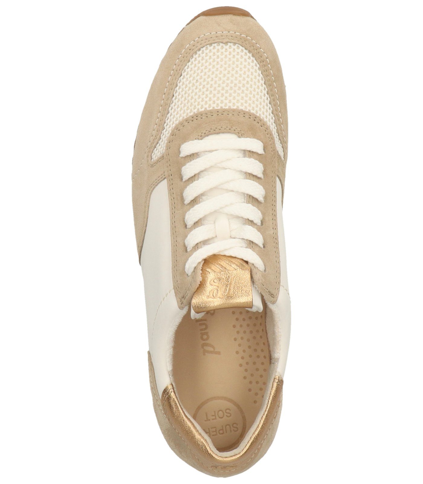 Sneaker Weiß Paul Leder/Synthetik Beige Sneaker Green