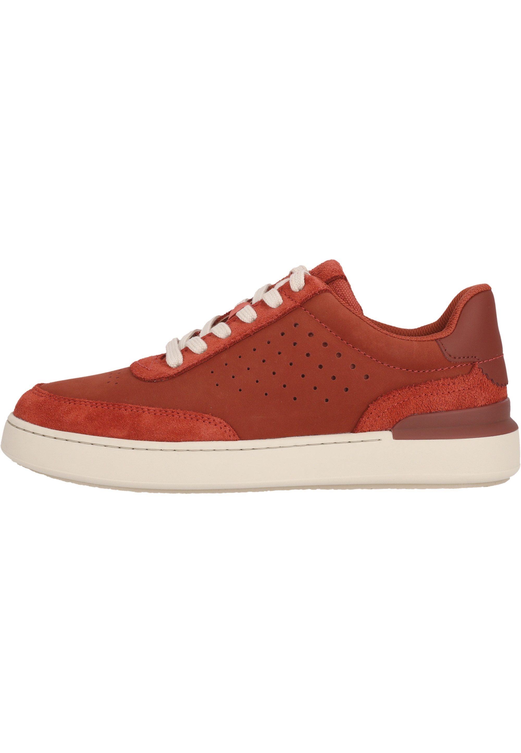Clarks Courtlite Sneaker in retro-inspirierter Optik mit dämpfender Sohle