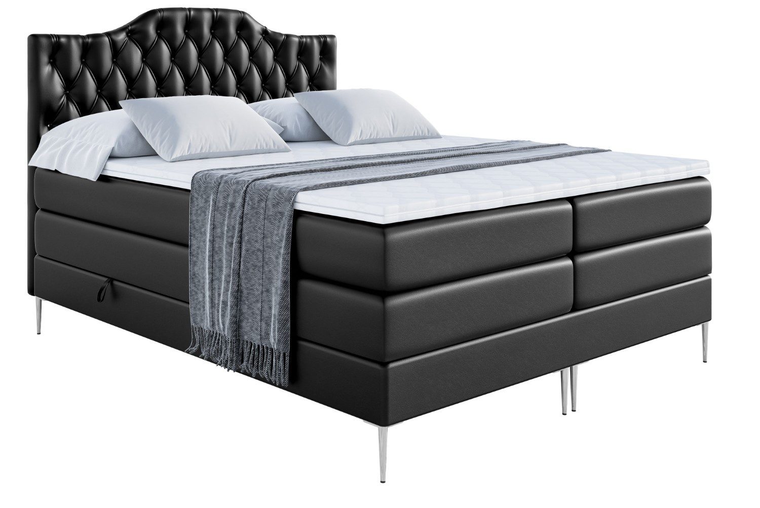 ALTDECOR Boxspringbett VILA-1-F KING (Multipocket-Matratze H4, günstig online kaufen
