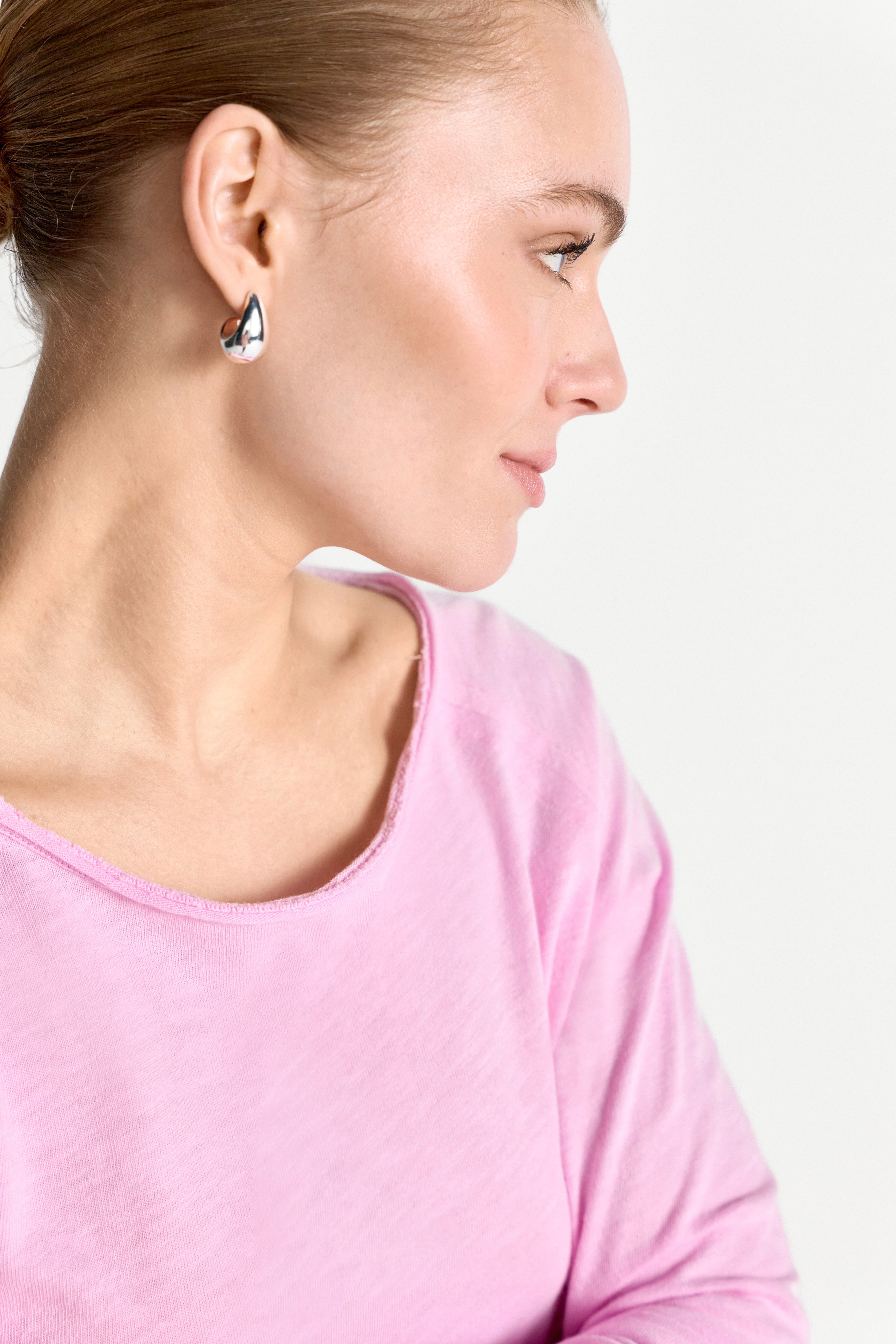 RICHROYAL Langarmshirt 2409 O HJ LS mit offener Ausschnittkante und Saum günstig online kaufen