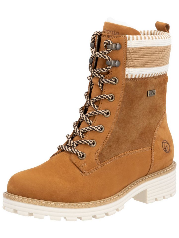 Remonte Stiefelette Veloursleder . Schnürstiefelette
