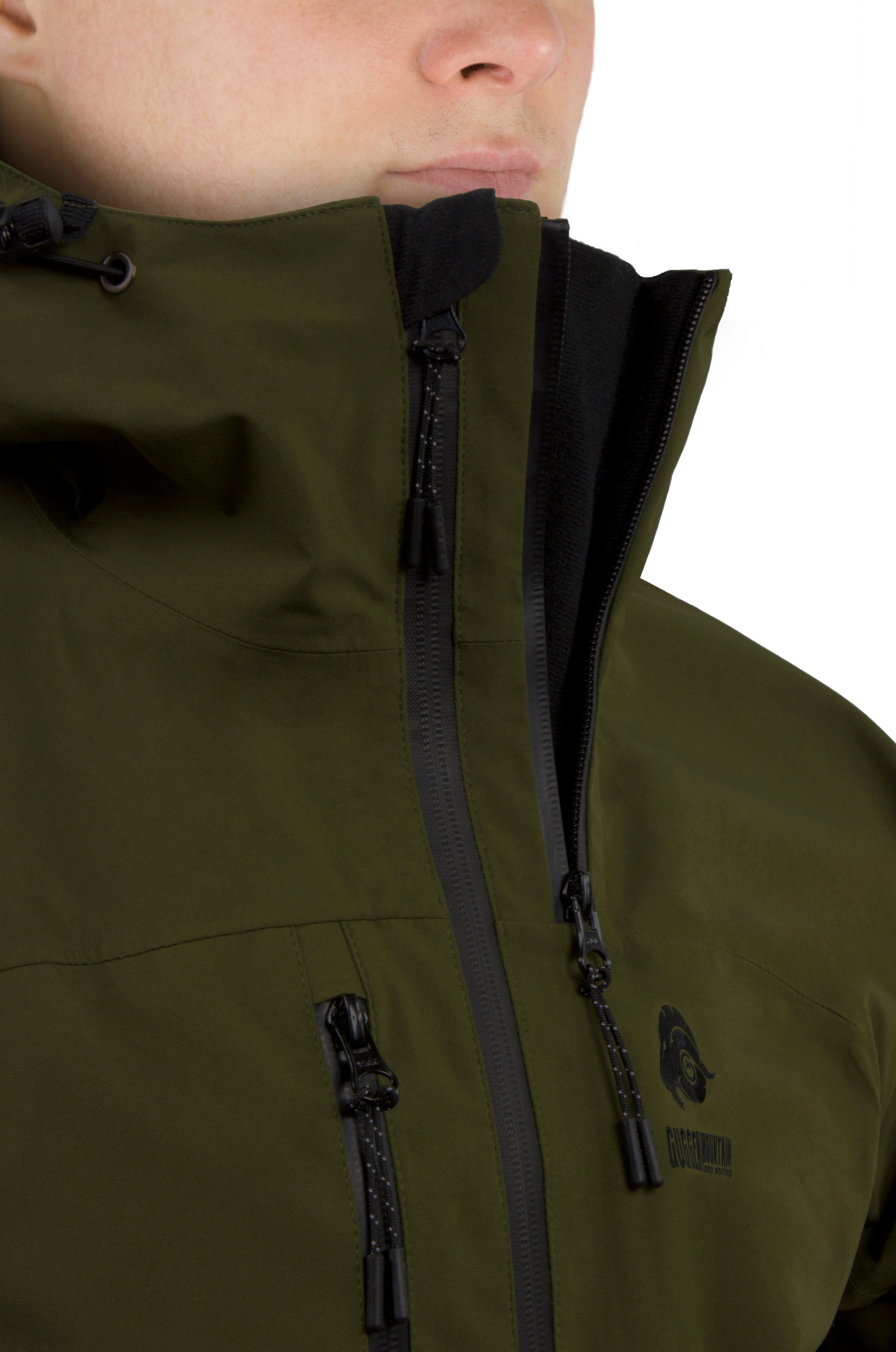 GUGGEN Mountain Hardshelljacke Herren Allwetter Hardshelljacke Regenjacke H07 Sport 3L Wanderjacke wasserdichte Membran, versiegelte Nähte, 4-Wege-Stretch, Skip – Bild 5 von 5