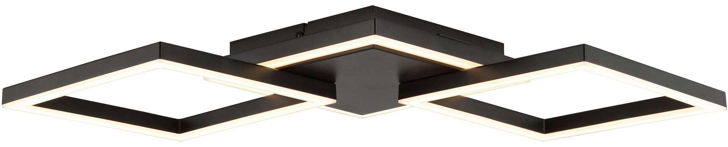 Brilliant LED Deckenleuchte Tavora, LED fest integriert, Warmweiß, LED-Profilleuchte, 61 x 28 cm, 2500 lm, 3000 K, Metall, schwarz