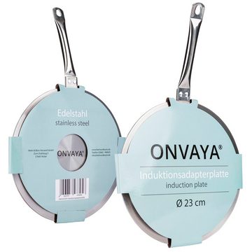 ONVAYA Einzel-Induktionskochplatte Induktionsadapter, Adapter für Induktionskochplatten