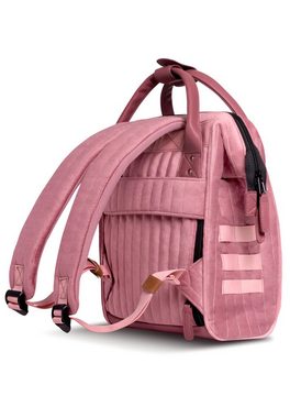CABAIA Tagesrucksack Adventurer S Quilted (3-tlg), Gesteppter Rucksack mit austauschbaren Vordertaschen