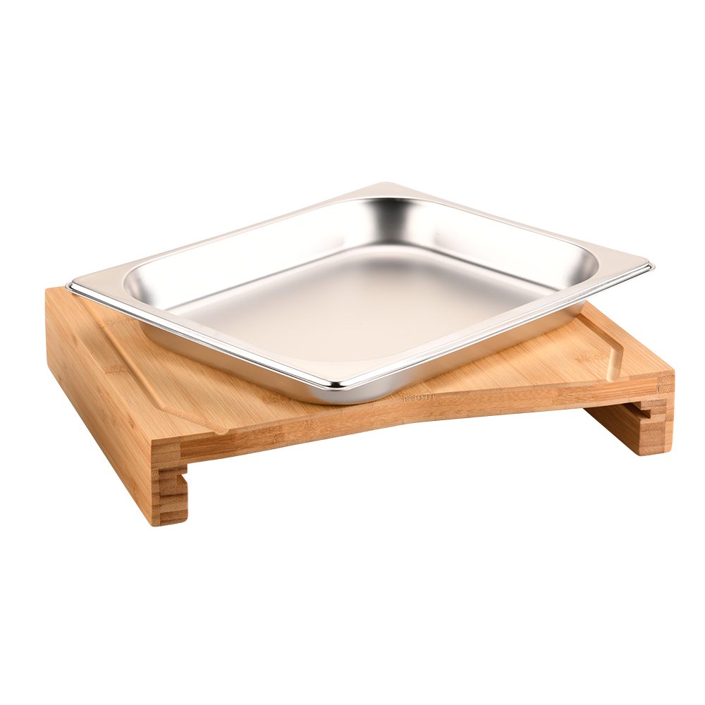 KESPER® Schneidebrett mit Auffangschale, Bambus, Edelstahl, (1-St), mit Saftrille