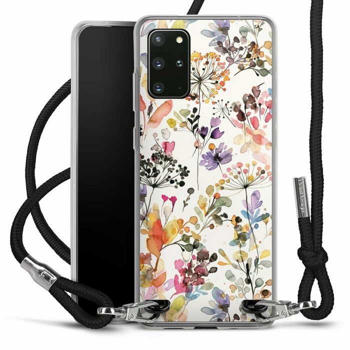 DeinDesign Handyhülle Blume Muster Pastell Wild Grasses Samsung Galaxy S20 Plus Handykette Hülle mit Band Case zum Umhängen