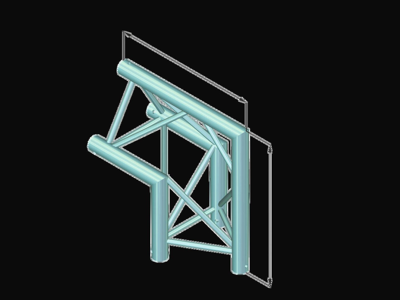Thumbnail - Alutruss Rahmentraverse ALUTRUSS DECOLOCK DQ3-PAC24 2-Weg Ecke 90°
