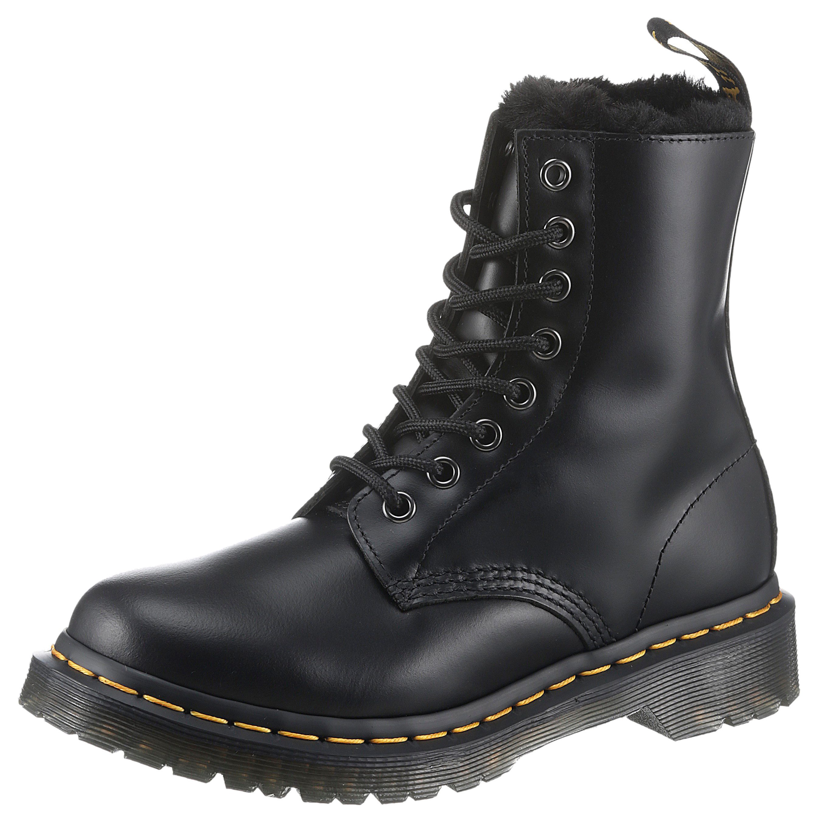 DR. MARTENS 1460 Serena Schnürboots Chunky Boots, Plateau Schuh, Boots mit Warmfutterausstattung