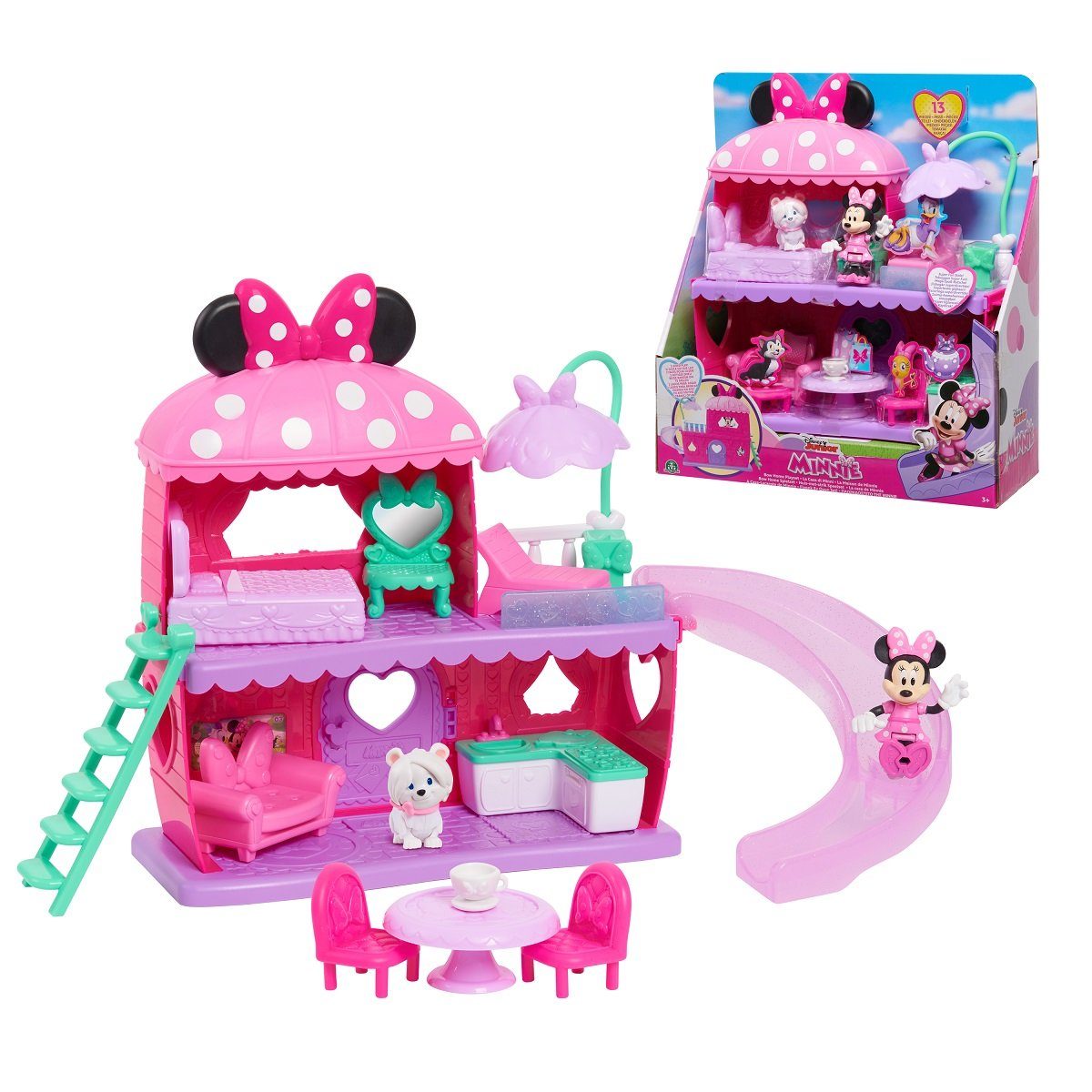 JustPlay Spielfigur Minnie Mouse Home Playset Minnie Mouse Haus Spielset