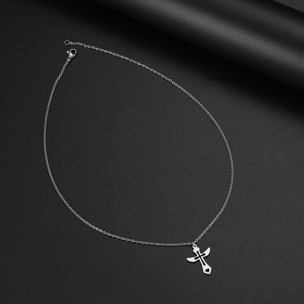 Color Design Kreuzanhänger Kreuz Anhänger SMK-ES-08, aus Edelstahl, inkl. H günstig online kaufen