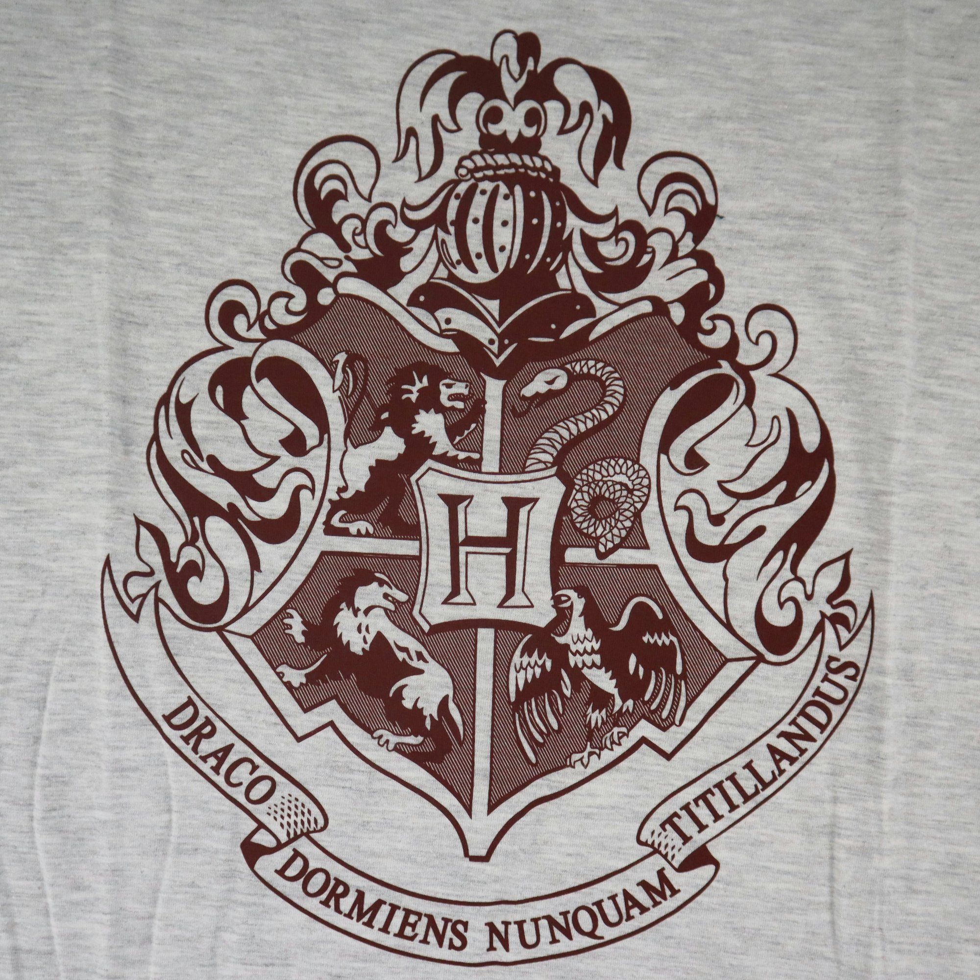 Harry Potter Schlafanzug Harry Potter Hogwarts Gryffindor Damen kurzarm Schlafshirt Gr. S bis XL