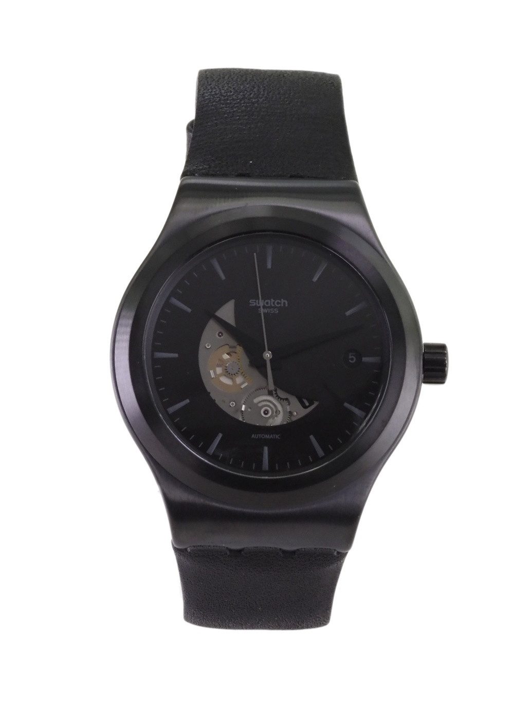 Swatch Automatikuhr Swatch Herren Automatik Uhr YIB404 SISTEM PILOTE X43, (Silber)