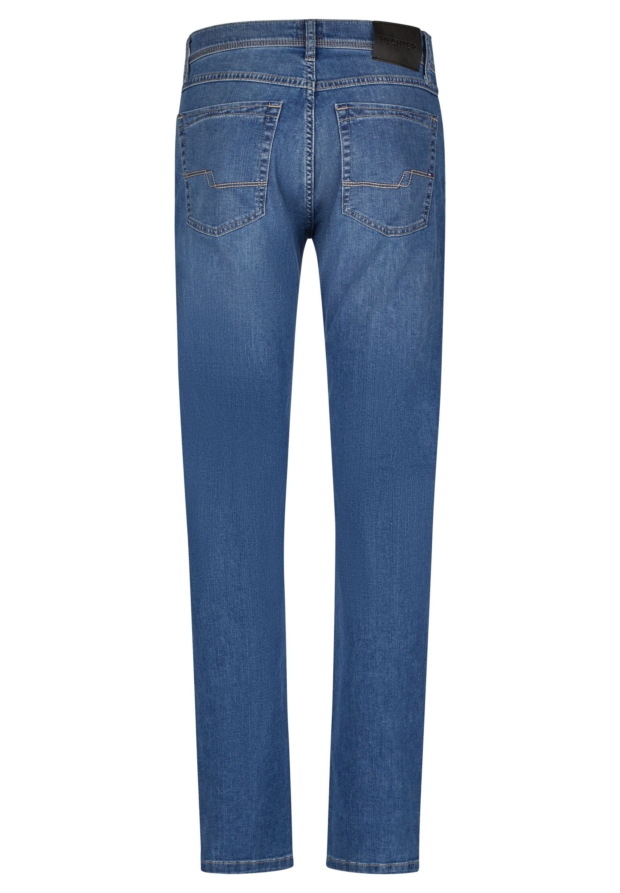 HECHTER PARIS Tapered-fit-Jeans aus Baumwoll-Elasthan-Mix