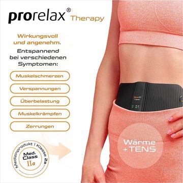 prorelax Wärmegürtel ThermoTENS, Wärmepflaster, Wärme, TENS, wiederverwendbar, individuell einstellbar