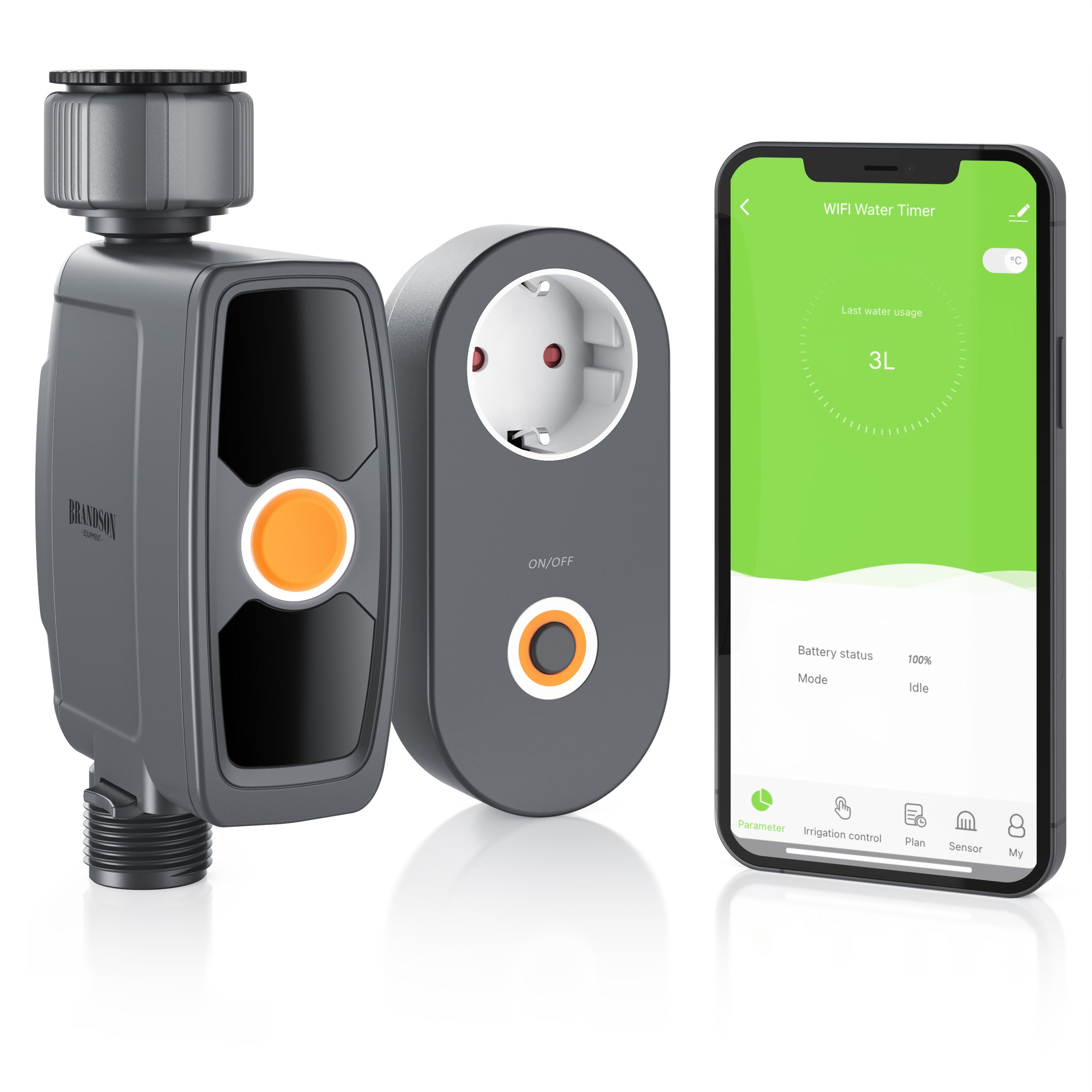 Brandson Насосиssteuerung Насосиsuhr, Wasserzeitschaltuhr, automatische Насоси, mit Wifi Verbindungssteckdose, Насосиssystem