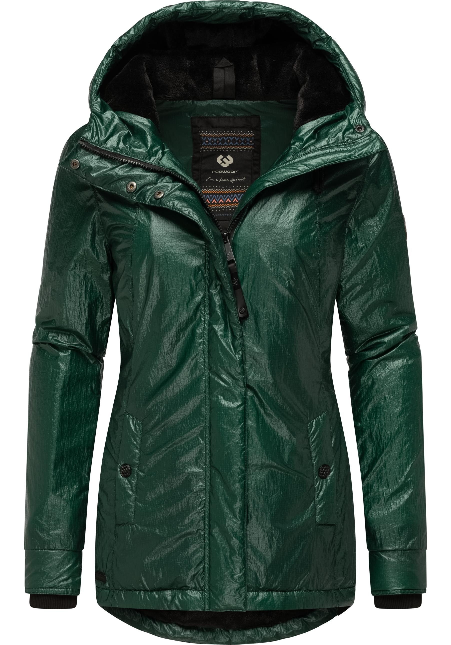 Ragwear Winterjacke Monadde Bling Glänzende warme Jacke mit Kapuze günstig online kaufen