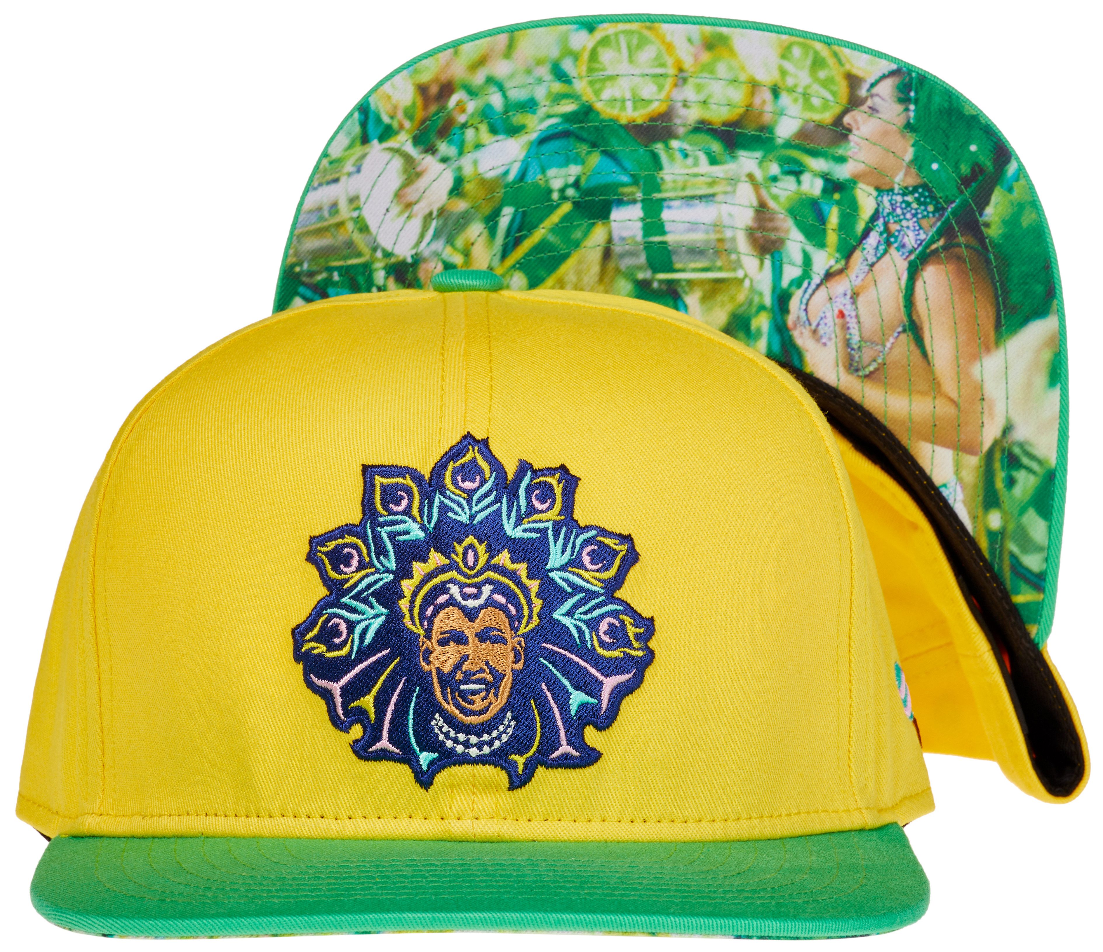 Cadency Snapback Cap Rio Carneval Basecap mit geradem Schirm, Einheitsgröße, Unisex, Gelb