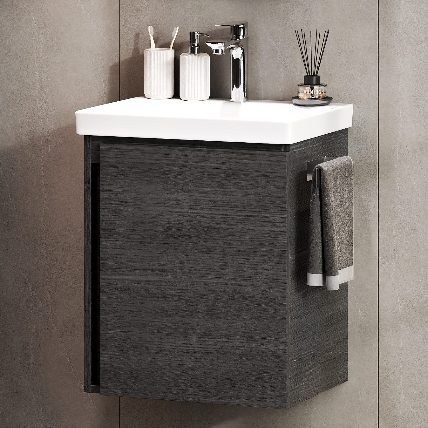 Planetmöbel Waschtisch-Set Unterschrank mit Waschbecken 50cm günstig online kaufen