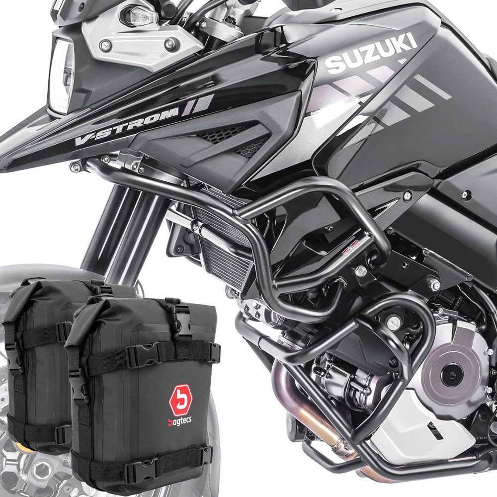 Motoguard Motor-Schutzhülle Set Sturzbügel + Taschen für Suzuki V-Strom 1050 20-26 SG38