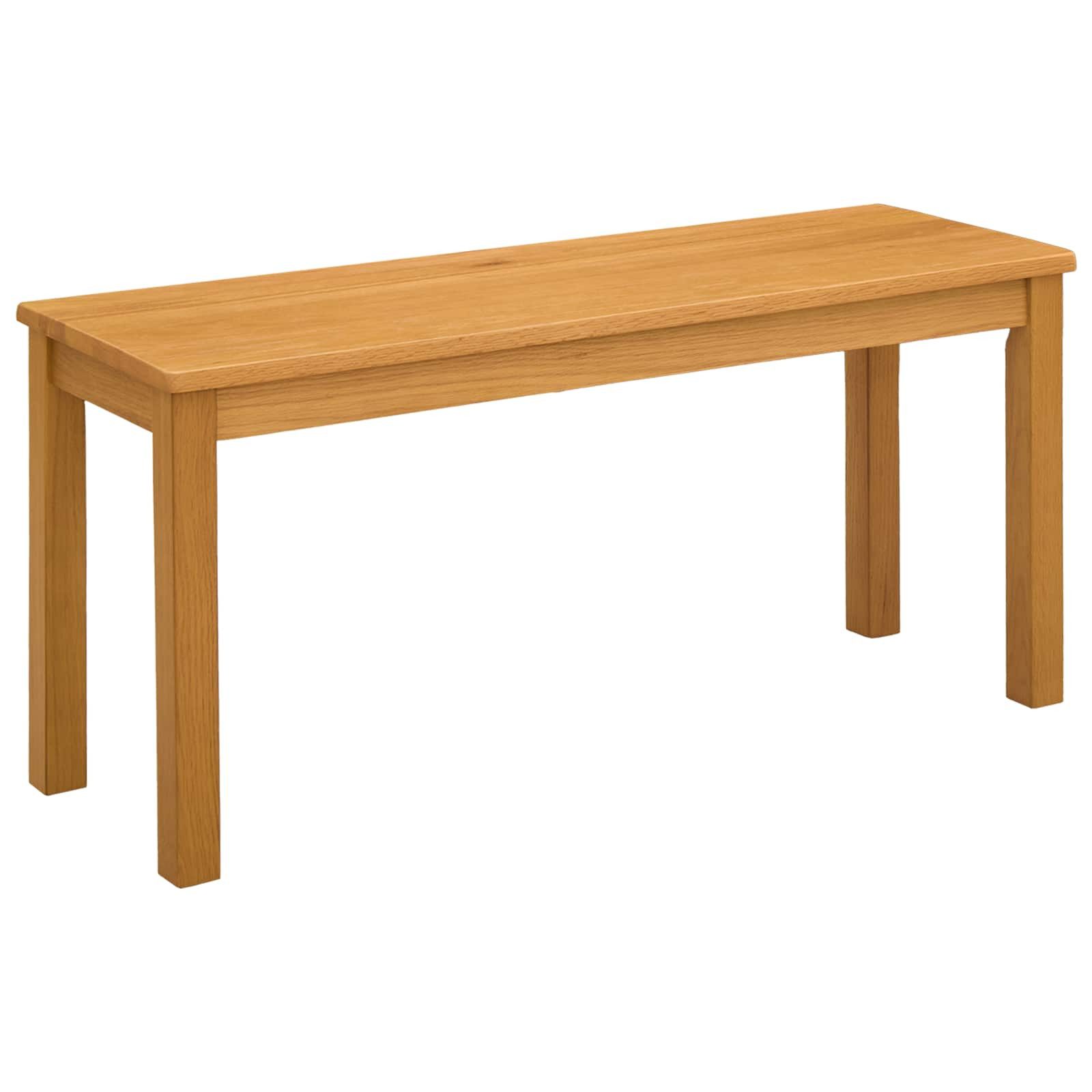 vidaXL Essbank Esstischbank 95 x 32 x 45 cm Massivholz Eiche Natur (1-St)