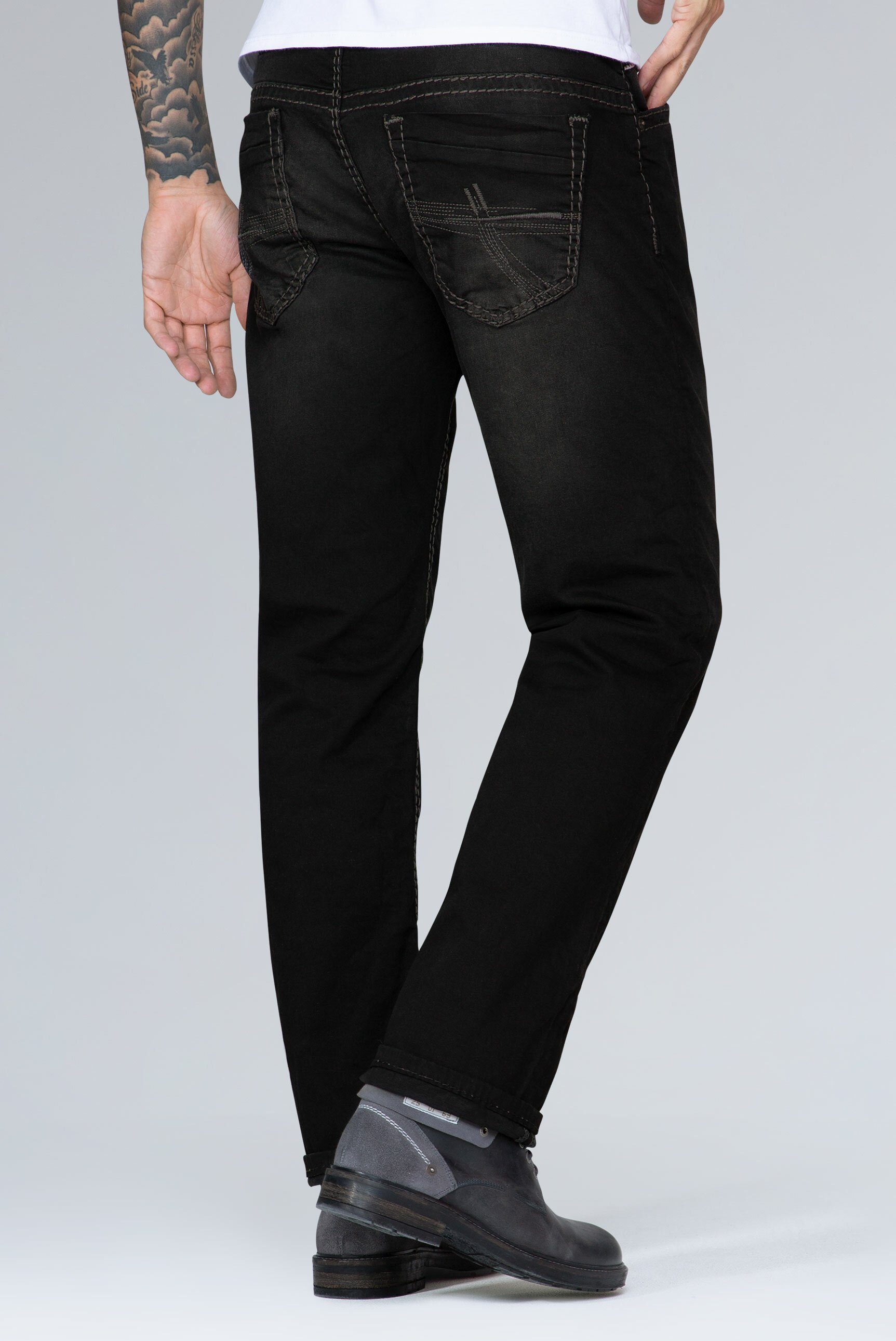 CAMP DAVID Comfort-fit-Jeans mit Used-Waschung – Bild 5 von 5