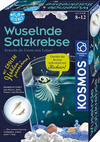 Kosmos Experimentierkasten Fun Science Wuselnde Salzkrebse, Made in Germany